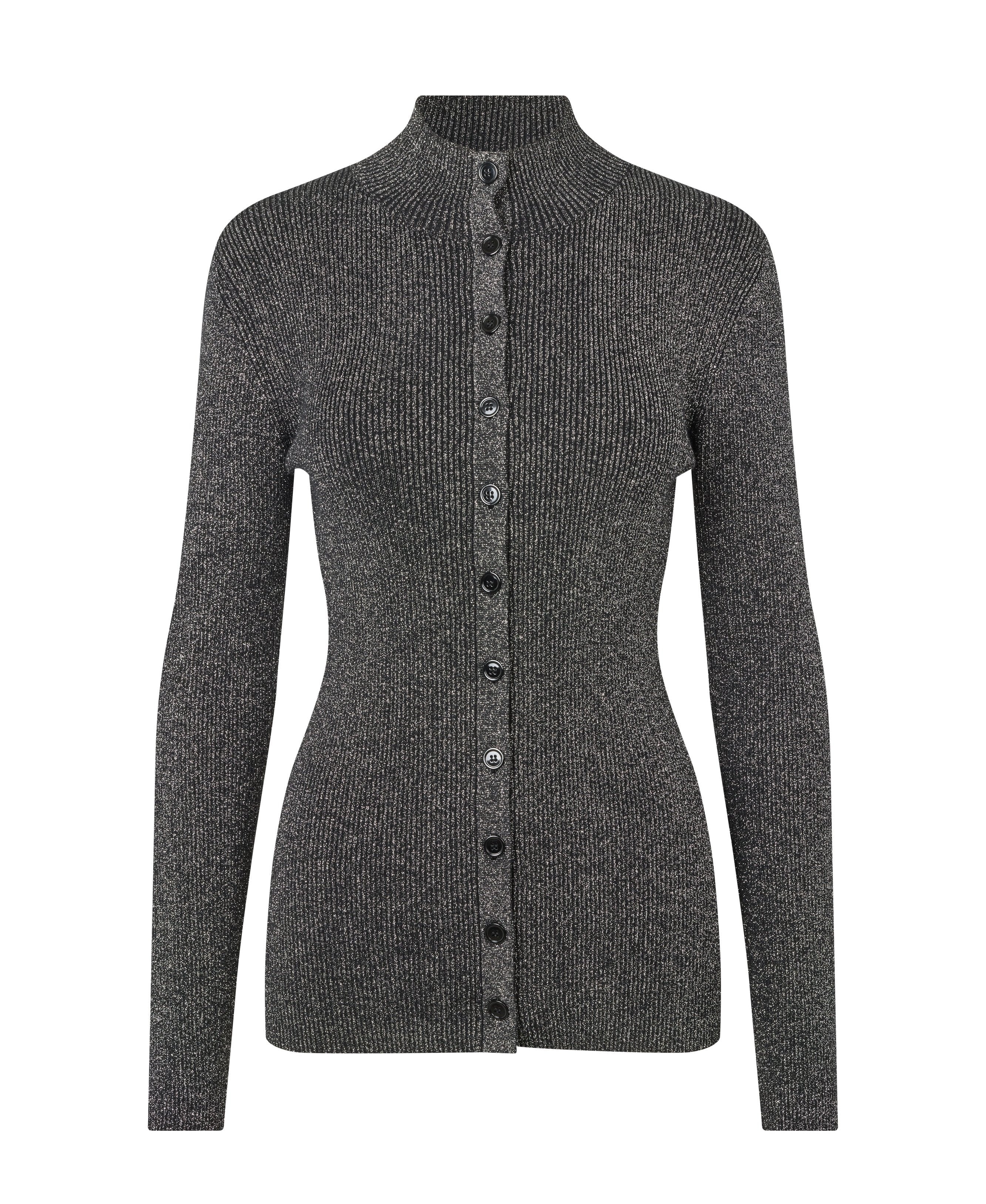 Saleonore Lurex cardigan - Black Lux.